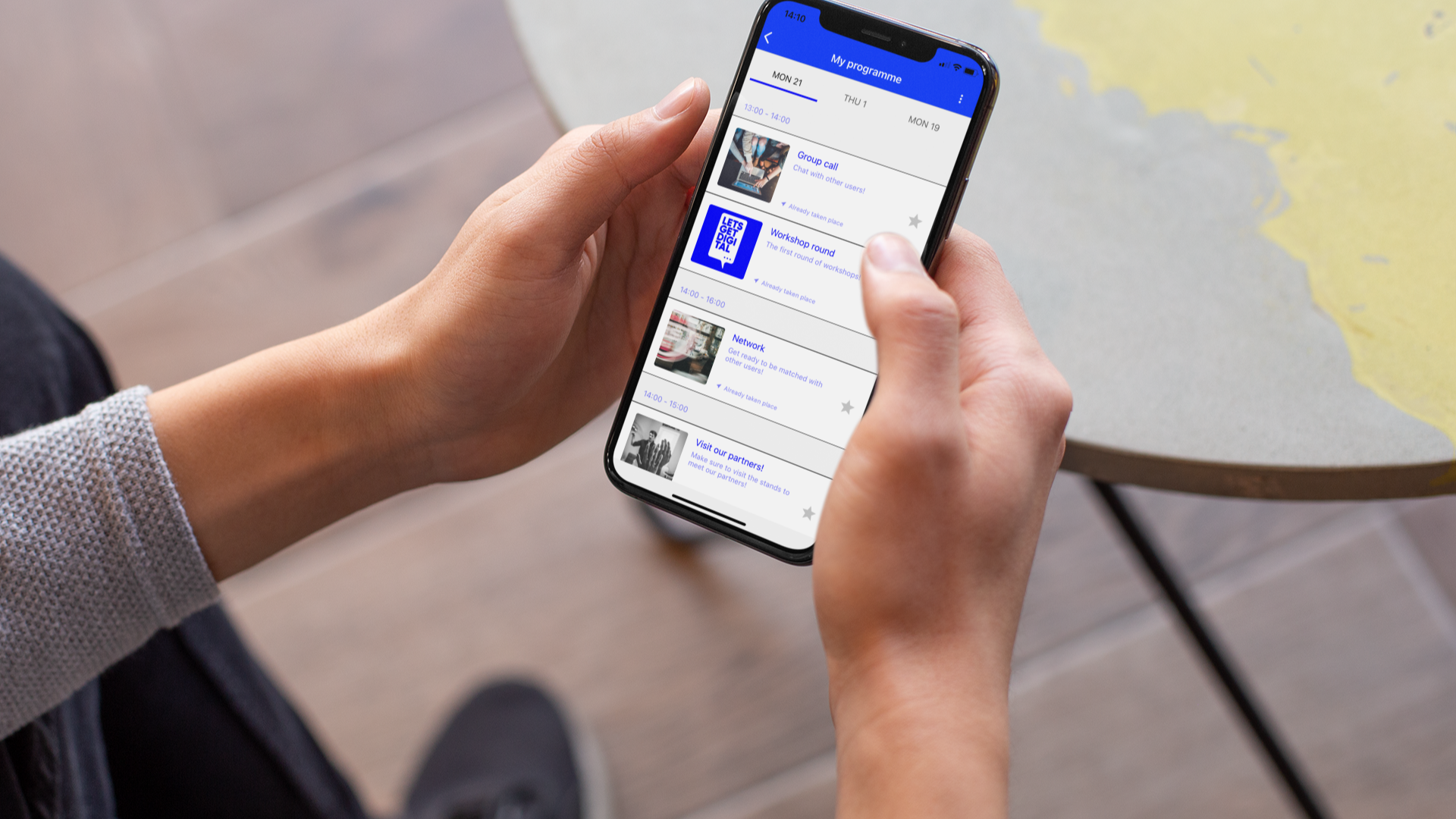 Let's Get Digital | Mobile Event App Agenda